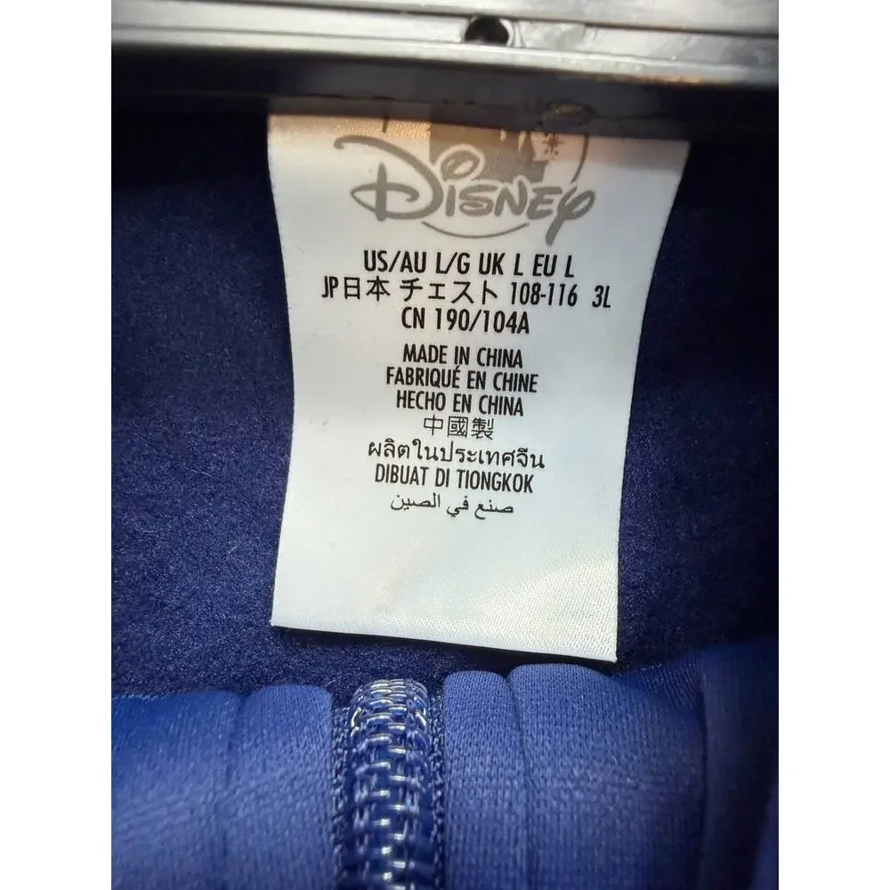 Disney Parks Women's Blue Track Suit Set Jacket L Pants M New Tags